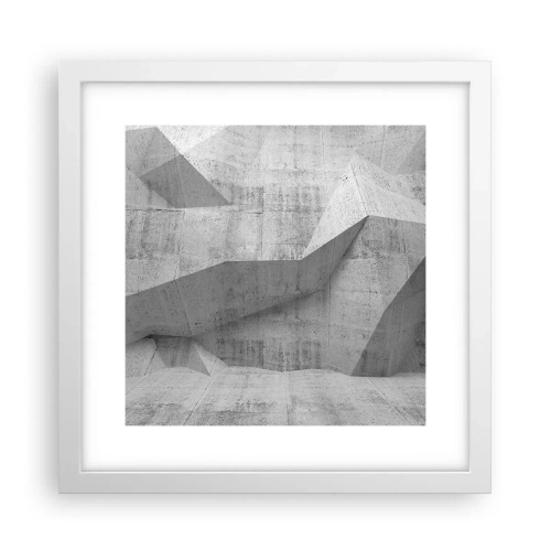 Plakát v bílém rámu - Skutečná výzva - 30x30 cm