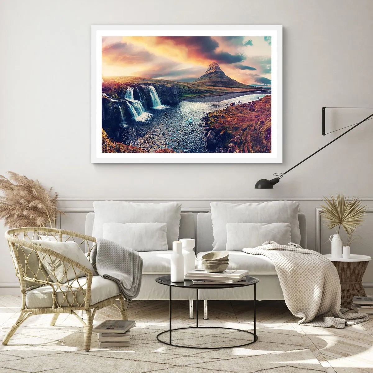 Plakát v bílém rámu - V majestátu přírody - 40x30 cm
