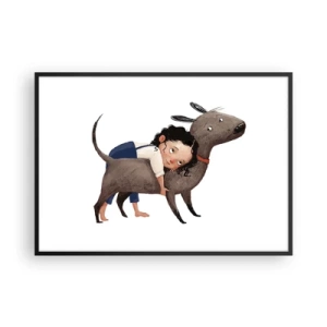 Plakát v černém rámu - Nejlepší přátelé - 100x70 cm