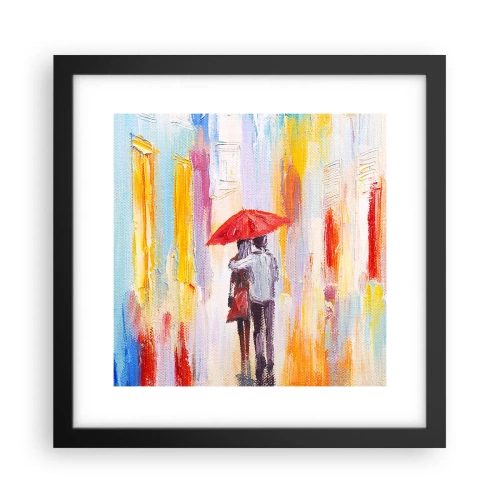 Plakát v černém rámu - Ať prší dál - 30x30 cm