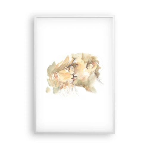 Plakát v bílém rámu - Nalezena polovina? - 61x91 cm