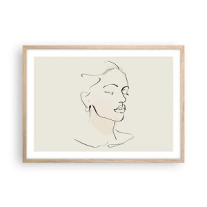 Plakát v rámu světlý dub - Výrazným tahem - 70x50 cm