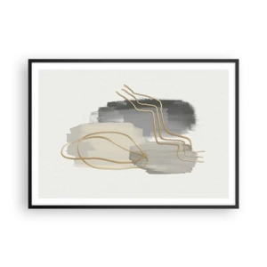 Plakát v černém rámu - Trvání a pohyb - 100x70 cm