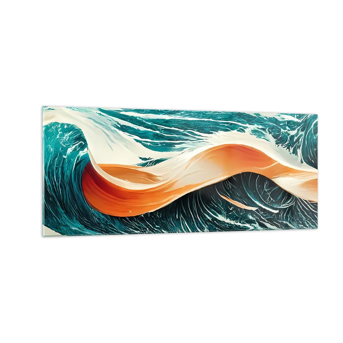 Obraz na skle - Surfařův sen - 100x40 cm