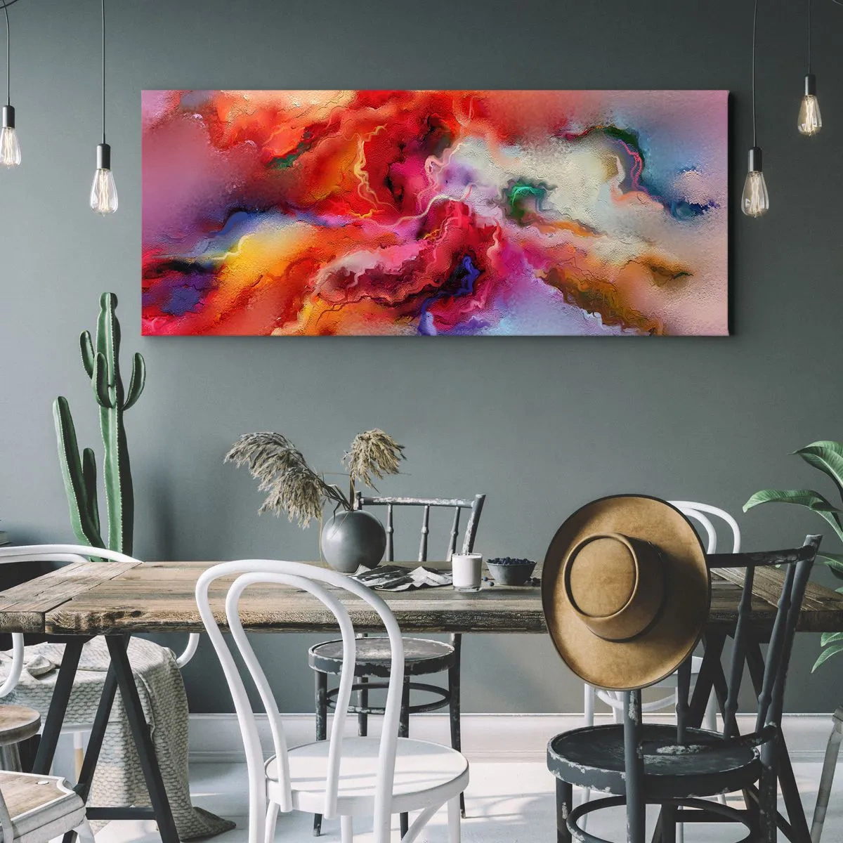 Obraz na plátně - Jak zachytit sny - dým - 140x50 cm