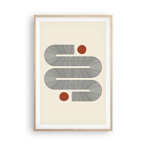 Plakát v rámu světlý dub - Od začátku do konce - 61x91 cm