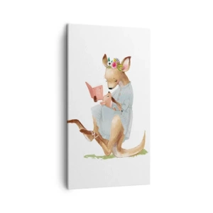 Obraz na plátně - Přečti mi, mami - 45x80 cm