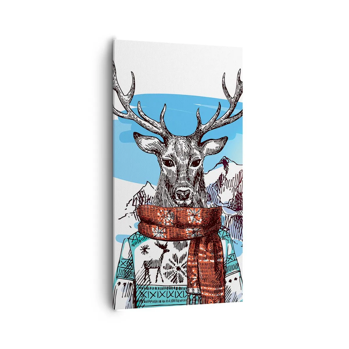 Obraz na plátně - Ani jelen nemrzne - 65x120 cm