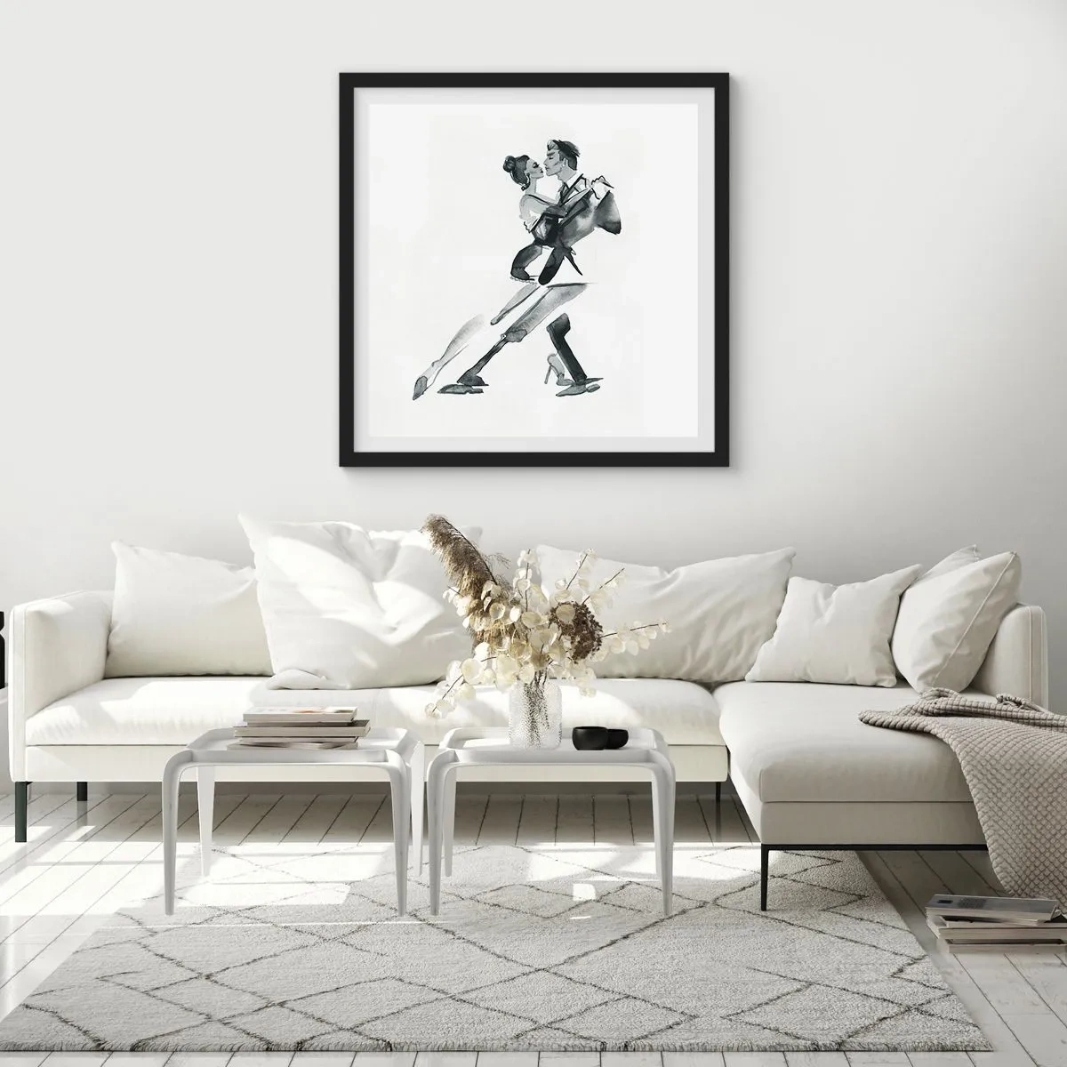 Plakát v černém rámu - V jednom rytmu - 40x40 cm