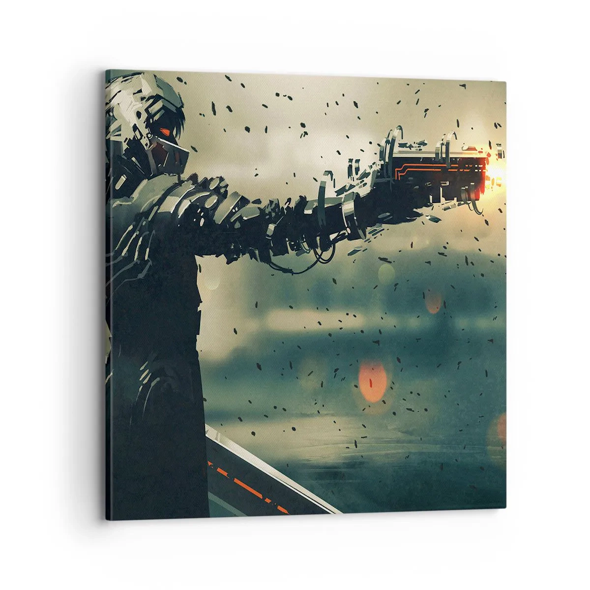 Obraz na plátně - Vražedná zbraň - tvůj vlastní terminátor - 70x70 cm