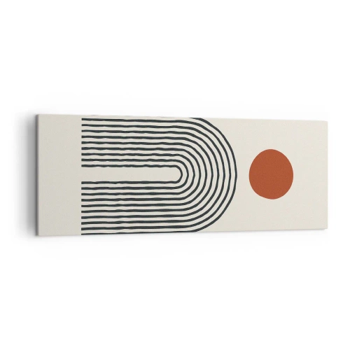 Obraz na plátně - Magnetismus tvarů a barev - 140x50 cm