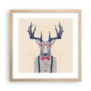 Plakát v rámu světlý dub - Zábavná extravagance - 40x40 cm