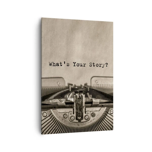 Obraz na plátně - Pověz mi - 70x100 cm