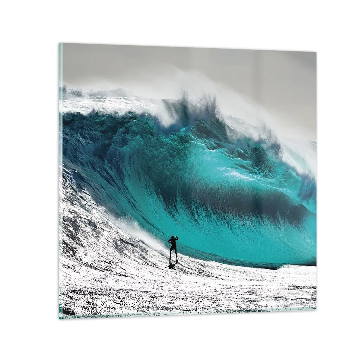 Obraz na skle - Výzva přijata - 70x70 cm