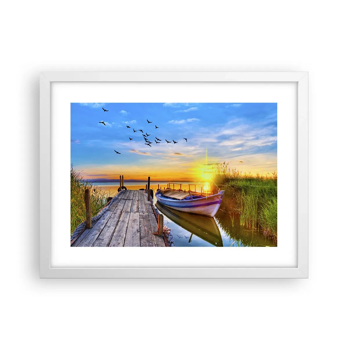 Plakát v bílém rámu - Na shledanou zítra - 40x30 cm