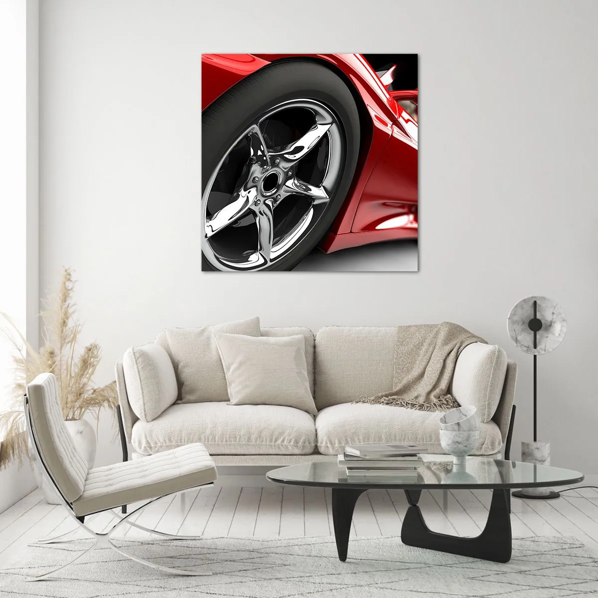 Obraz na skle - Vytvořený pro rychlost - 70x70 cm