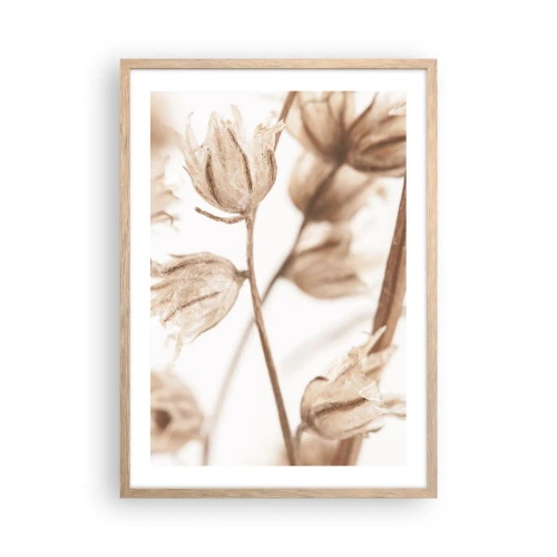 Plakát v rámu světlý dub - Ozvěny konce léta - 50x70 cm
