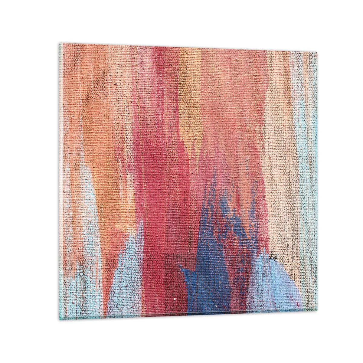 Obraz na skle - Stékat duhou - 30x30 cm