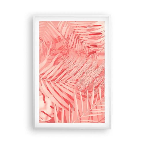 Plakát v bílém rámu - Růžový koncept - 61x91 cm
