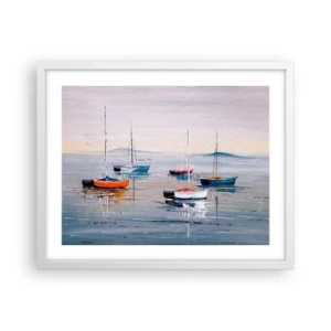 Plakát v bílém rámu - Zasloužený odpočinek - 50x40 cm