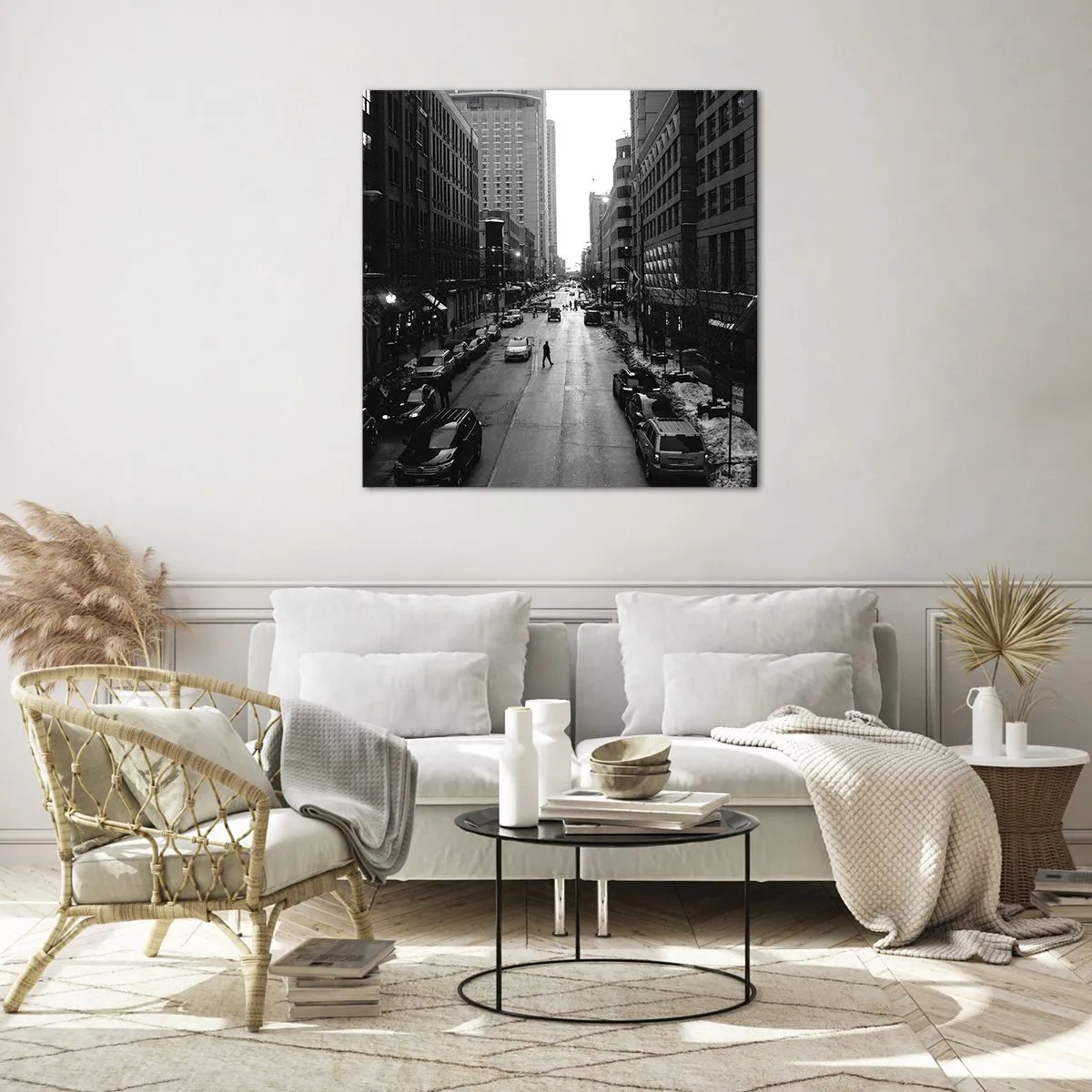 Obraz na skle - Další den, jako každý jiný - 70x70 cm