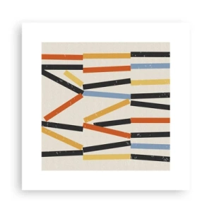 Plakát - Kompozice na úrovni - 30x30 cm