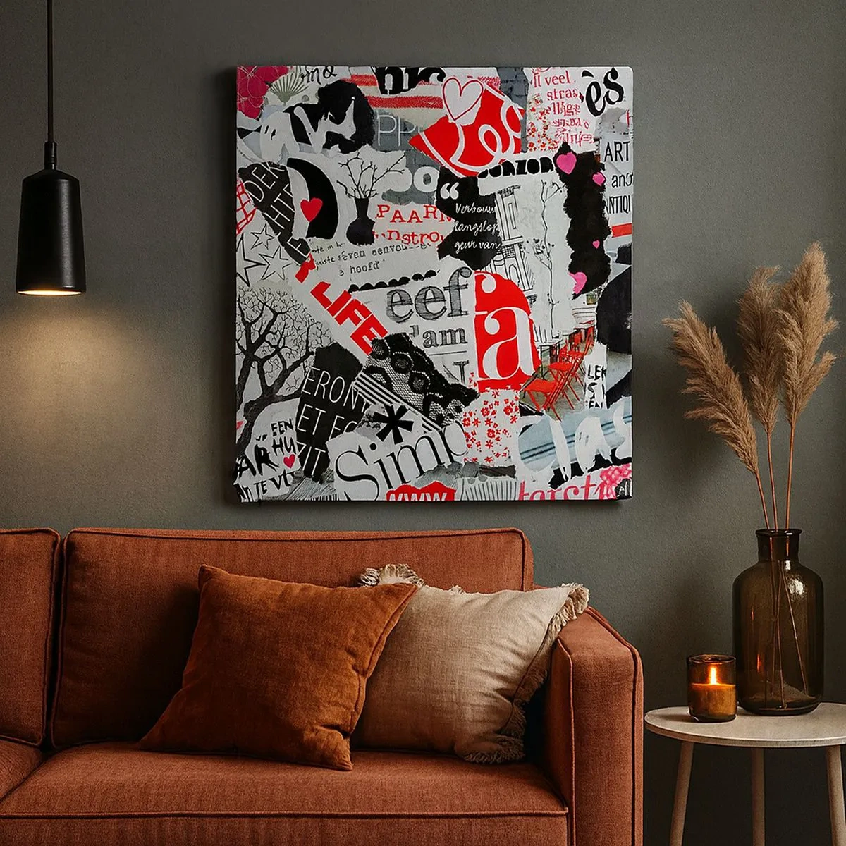 Obraz na plátně - Hipsterská koláž - 30x30 cm