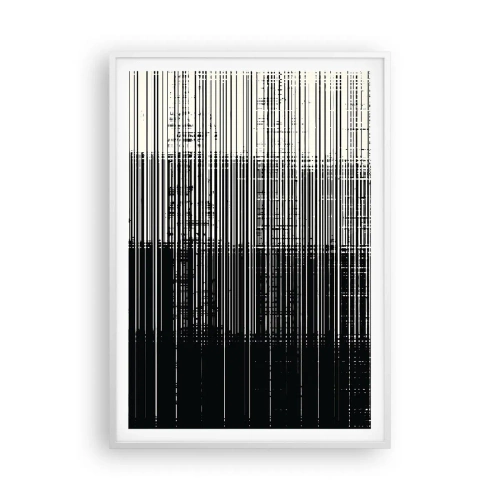 Plakát v bílém rámu - Vlny a vibrace - 70x100 cm