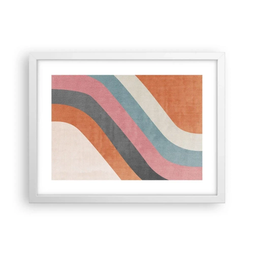 Plakát v bílém rámu - Diagonální kompozice – pohyb - 40x30 cm