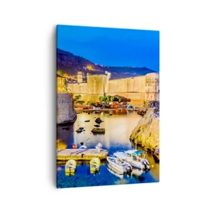 Obraz na plátně - Zářivá noc nad Jadranem - 50x70 cm