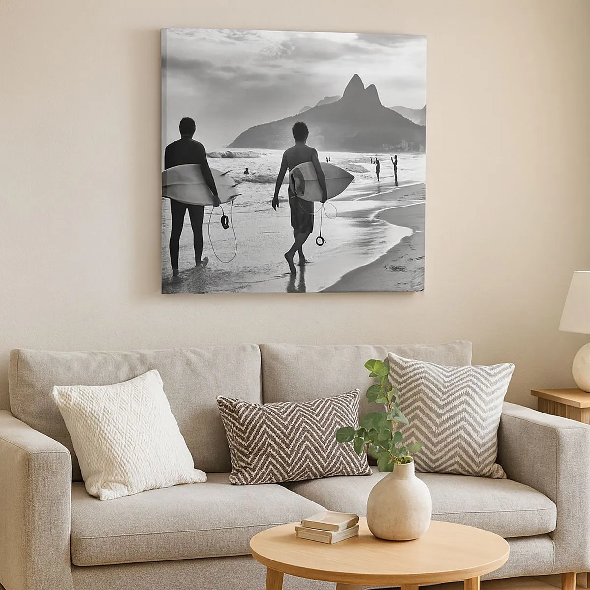 Obraz na plátně - Samba na jednu vlnu - 30x30 cm