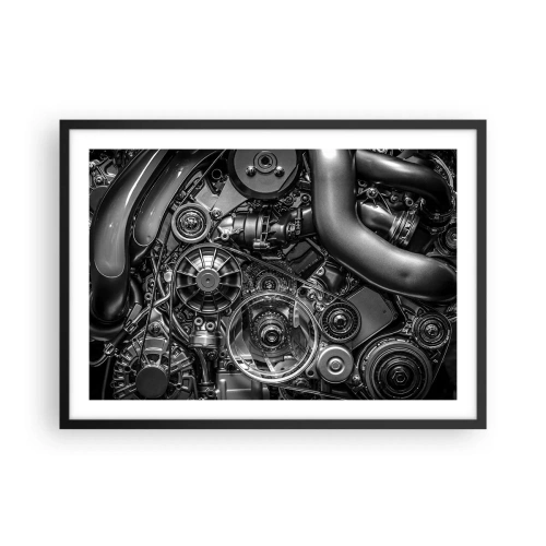 Plakát v černém rámu - Poezie mechaniky - 70x50 cm