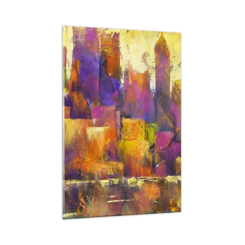 Obraz na skle - Metropolitní kompozice - 80x120 cm