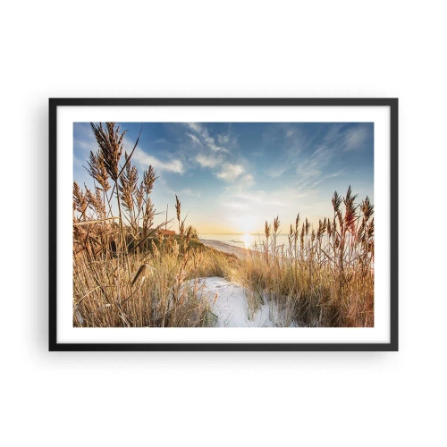 Plakát v černém rámu - Severní pláž - 70x50 cm