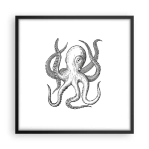 Plakát v černém rámu - Tančící s vlnami - 50x50 cm