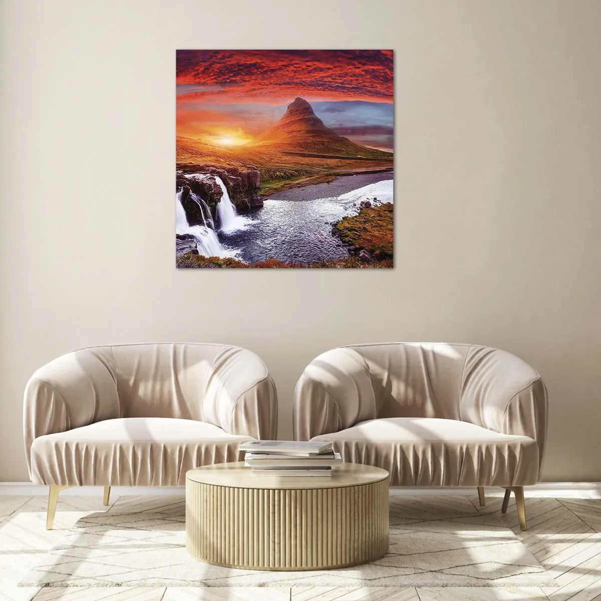 Obraz na skle - Pohled na Středozem - 60x60 cm