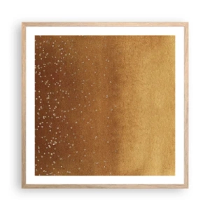 Plakát v rámu světlý dub - Zrození světla - 60x60 cm