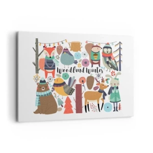 Obraz na plátně - Pohádkové svátky v lese - 100x70 cm