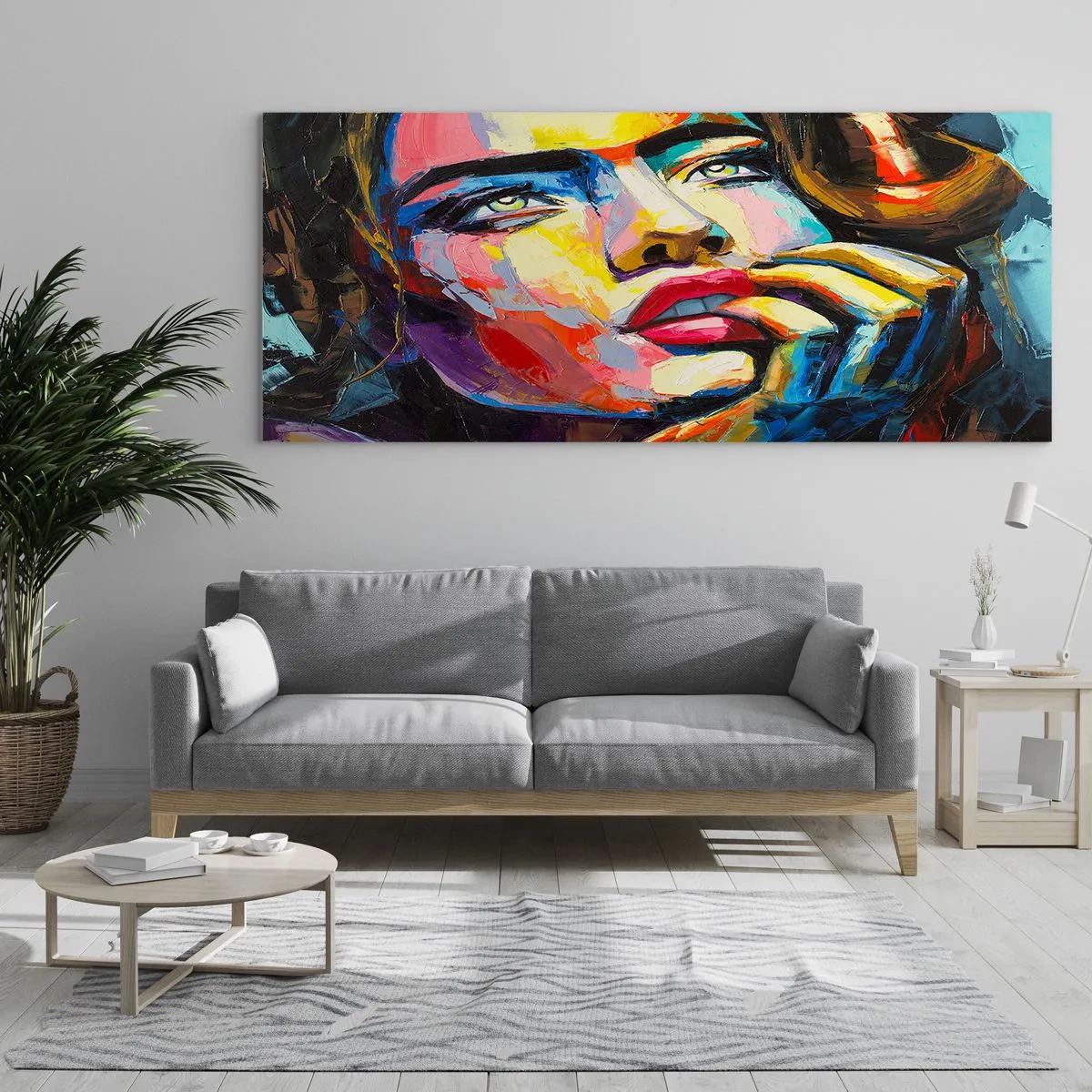 Obraz na skle - Sny, jak ptáci letí oblohou - 90x30 cm