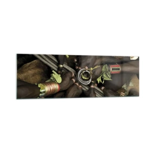 Obraz na skle - Jsme spolu - 160x50 cm