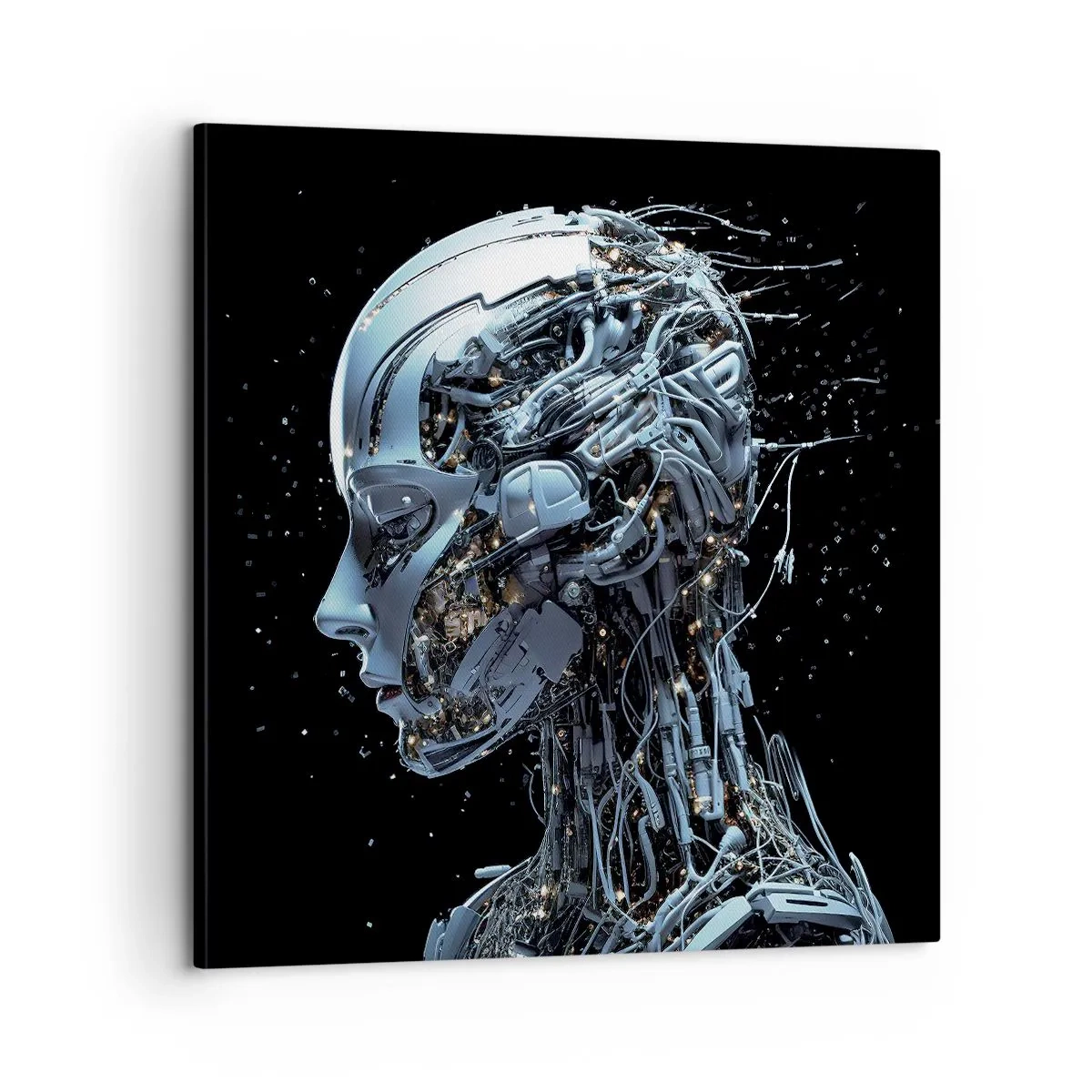 Obraz na plátně - Technologie je žena - 60x60 cm