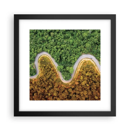 Plakát v černém rámu - Hranice a průlomy - 30x30 cm