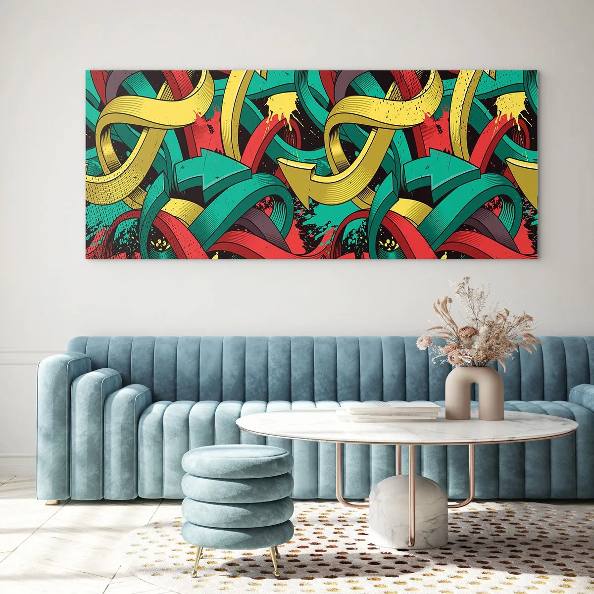 Obraz na skle - Kudy do cíle? - 140x50 cm