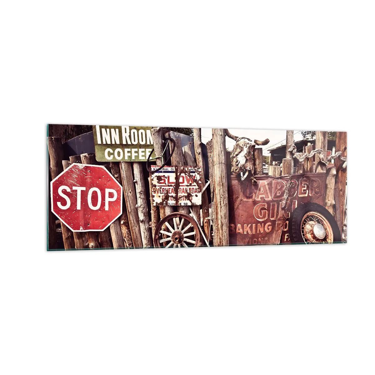 Obraz na skle - A čas se zastavil - 140x50 cm