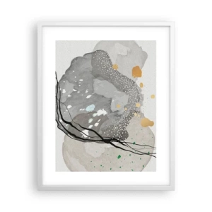 Plakát v bílém rámu - Organická kompozice - 40x50 cm