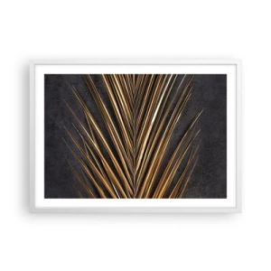 Plakát v bílém rámu - Zlato tropů - 70x50 cm
