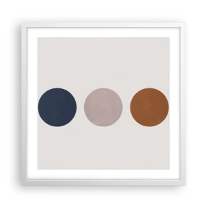 Plakát v bílém rámu - Symbol dokonalosti - 50x50 cm