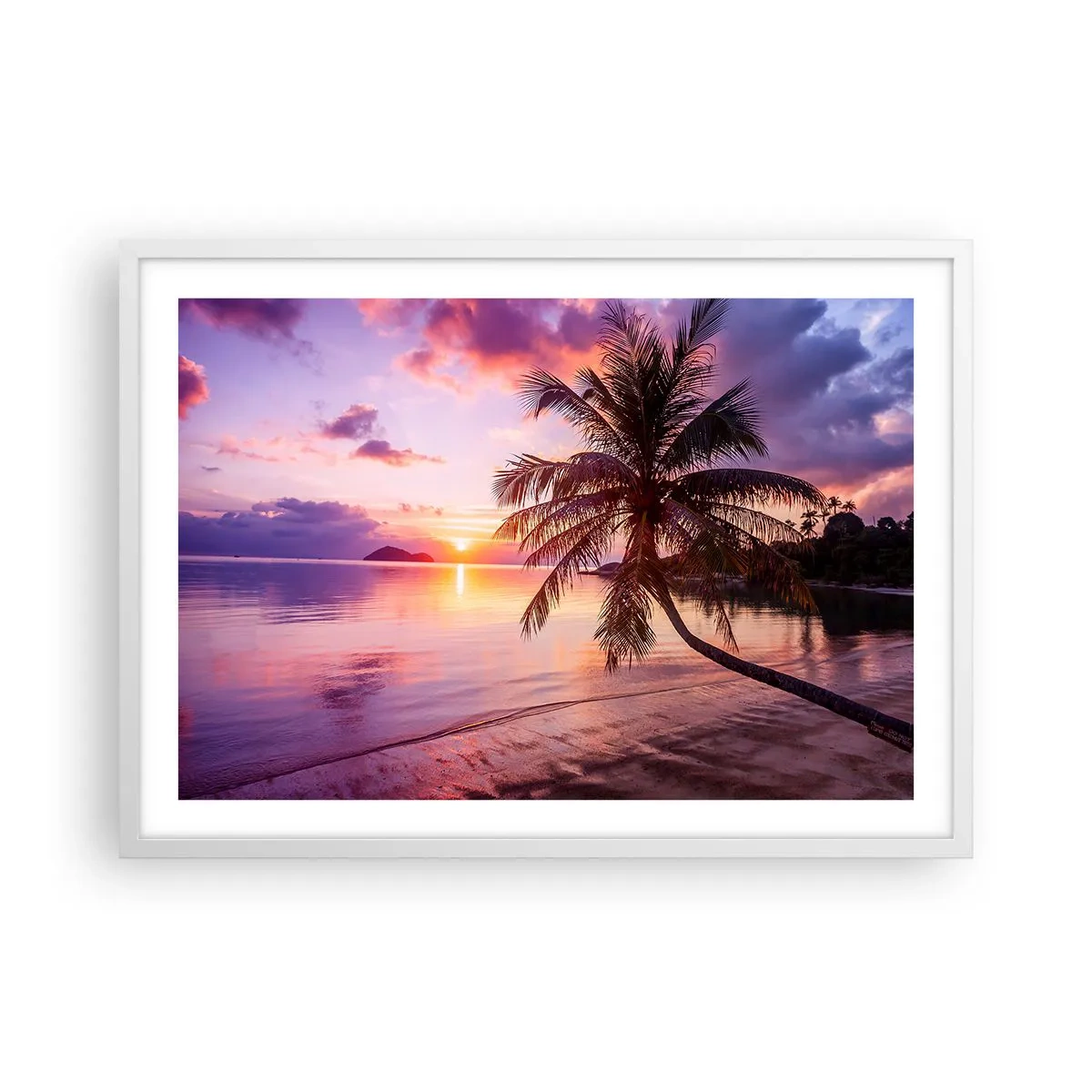 Plakát v bílém rámu - Blahobyt až po okraj - 70x50 cm