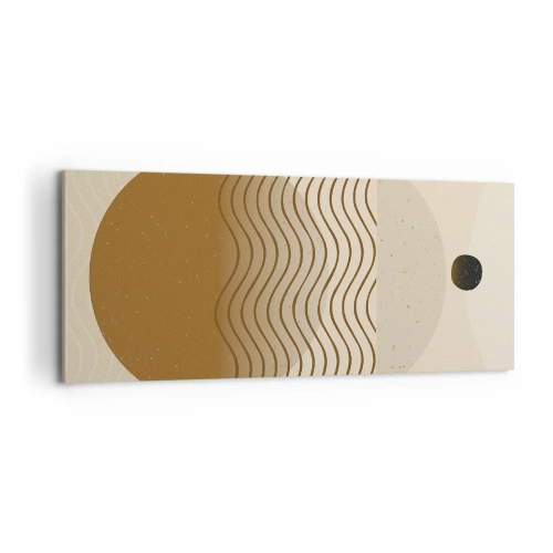 Obraz na plátně - O původu geometrických obrazců - 100x40 cm