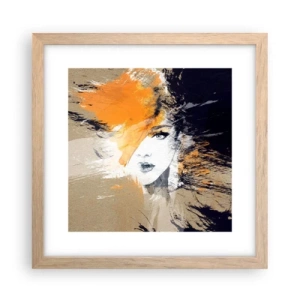 Plakát v rámu světlý dub - A je světlo - 30x30 cm